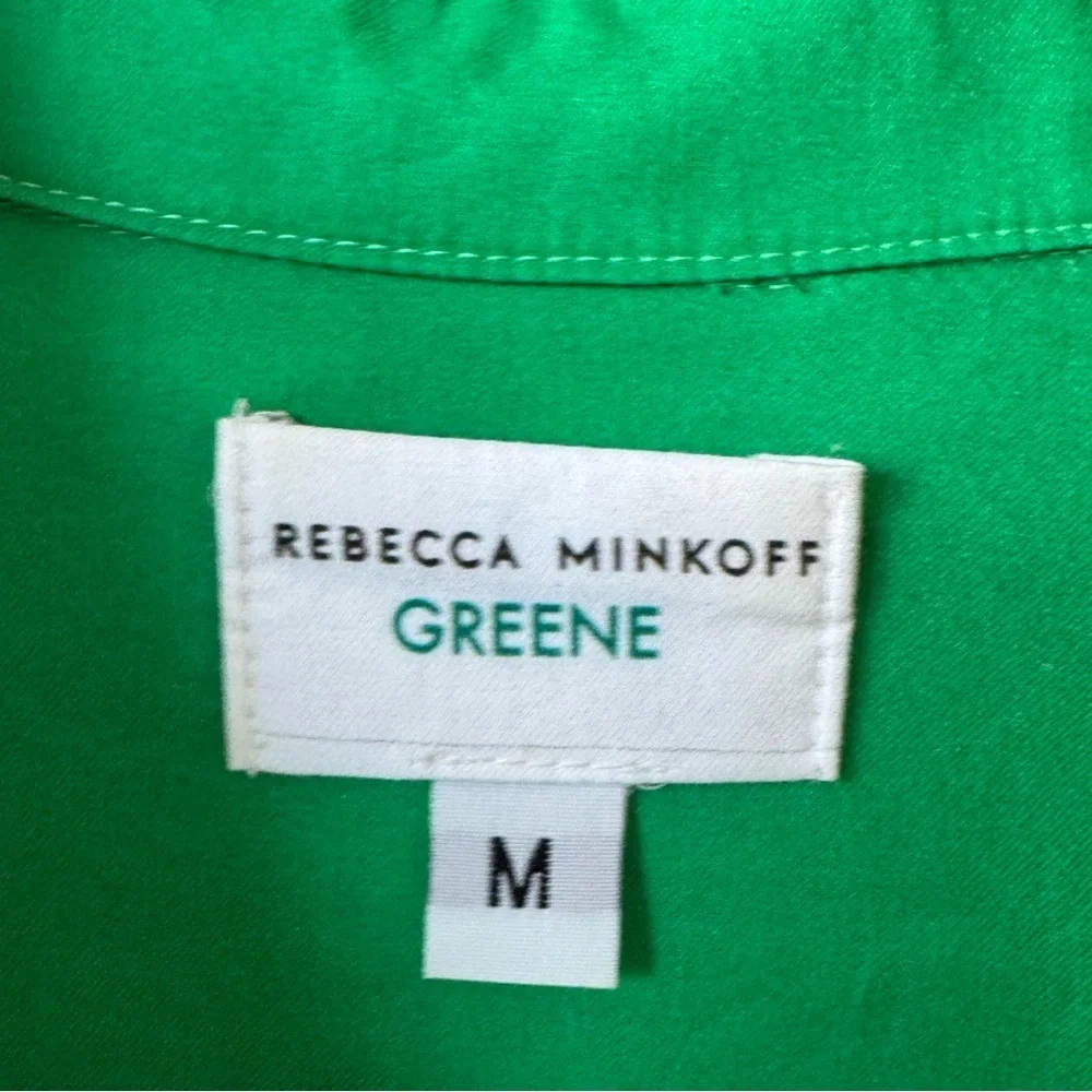 Rebecca Minkoff Green Cotton Shirt Dress - Picture 5 of 8
